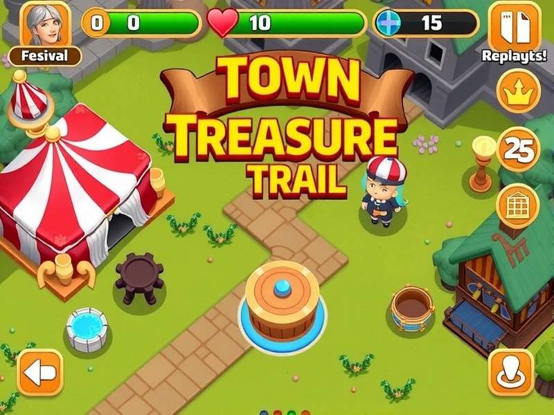 Town Treasure Trail Game Screenshot